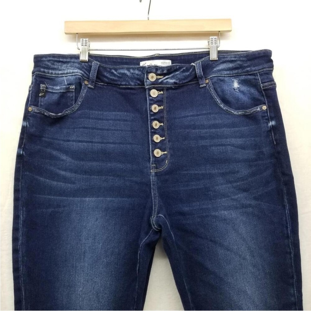 Kancan Maurices Highrise Buttonfly Cropped Jeans 22 Plus Size Denim Jean - Picture 7 of 9